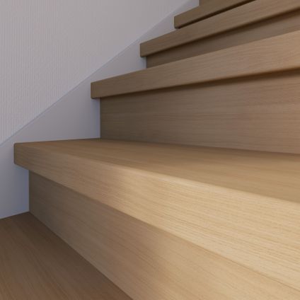 Renovation d'escalier contre marche chêne beige 130x38cm