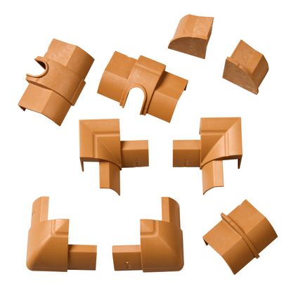 D-Line verbindingen set clip-over voor kabelgoot 22x22mm eiken optiek