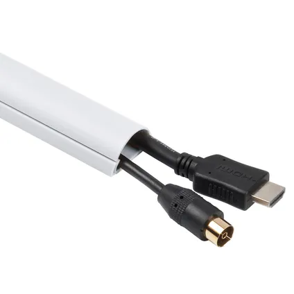 D-Line kabelgoot verbindingenset zelfklevend + clip-over accessoires 30x15mm wit 3