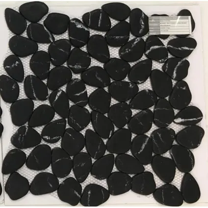Carrelage mosaïque recyclé verre noir 30,5x30,5cm