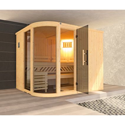 Weka design sauna Sara 2 9,6 kW OS 194x244cm