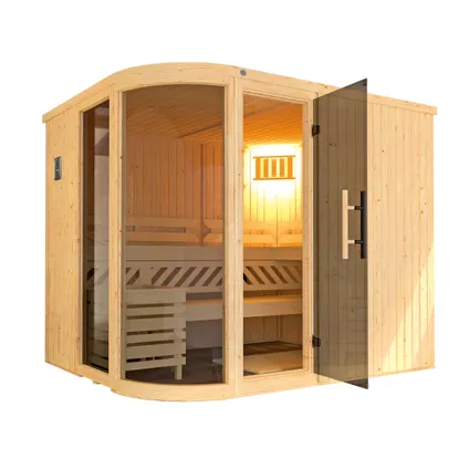 Weka design sauna Sara 2 9,6 kW BioS 194x244cm 2