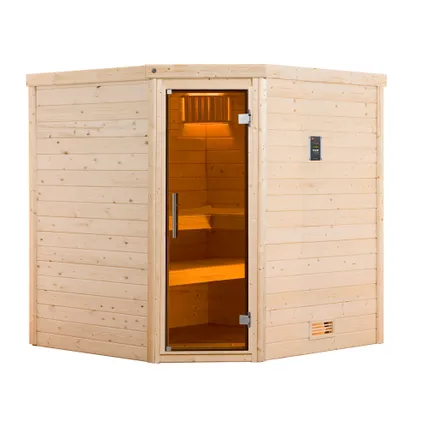 Weka 45mm sauna Turku 1 7,5 kW BioS 178x195cm 2