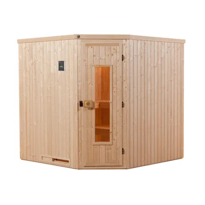Weka sauna Varberg 3 HT, 7,5Kw BioS 194x194cm 2