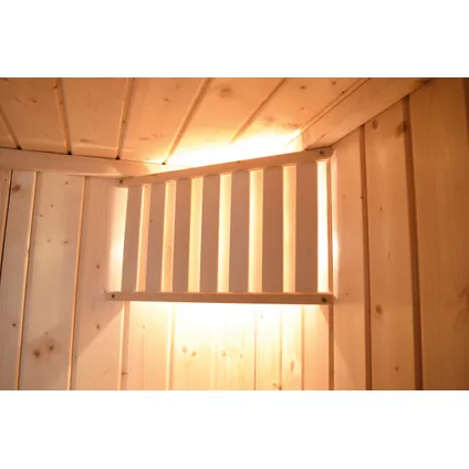 Weka Uppsala alles-in-1 sauna (IR, Fins en Stoombad) 121x212cm 5