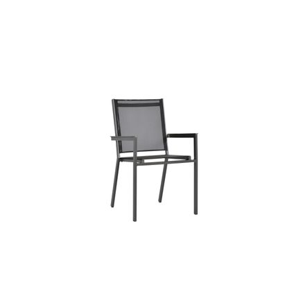 Arcane stoel Sunrise stapelbaar textileen aluminium