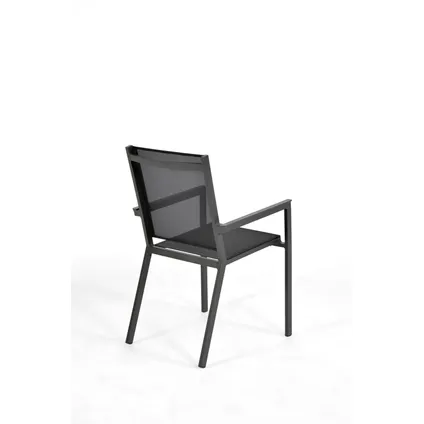 Arcane stoel Sunrise stapelbaar textileen aluminium 2