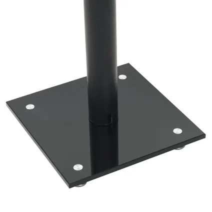 VidaXL Speakerstandaarden zuil-ontwerp gehard glas zwart 2 stuks 10