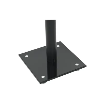 VidaXL Speakerstandaarden zuil-ontwerp gehard glas zwart 2 stuks 4