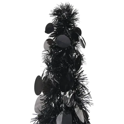 vidaXL Kunstkerstboom pop-up 180 cm PET zwart 2