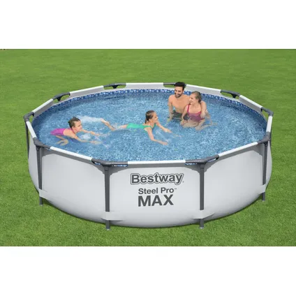 Bestway opzetzwembad Steel Pro Max set rond met filterpomp Ø305x76cm 4