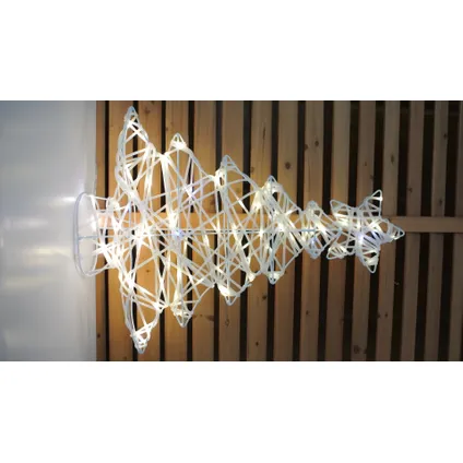 Central Parl lichtgevende kerstboom 3D warm/koel wit 46,5x11,5x59cm 2