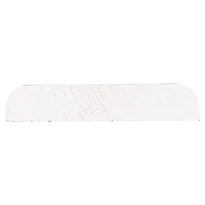 Afdeklijst grenen gegrond wit 8x41mm 270cm 5