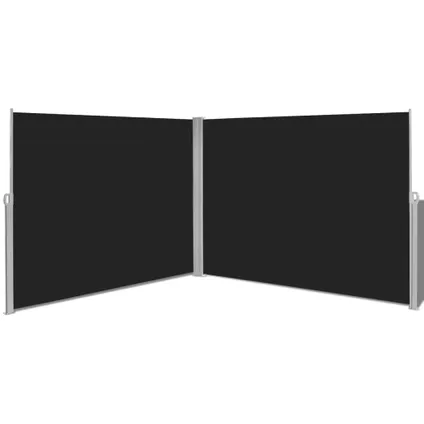 VidaXL windscherm uittrekbaar 180x600cm zwart 3