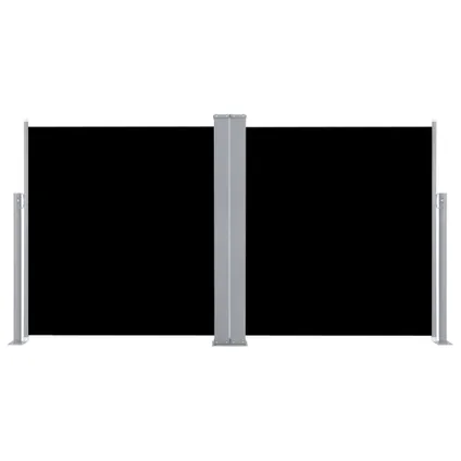VidaXL windscherm uittrekbaar 120x600cm zwart 5