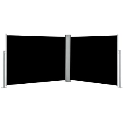 VidaXL windscherm uittrekbaar 140x1000cm zwart