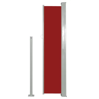 VidaXL windscherm uittrekbaar 140x300cm grijs + rood 3