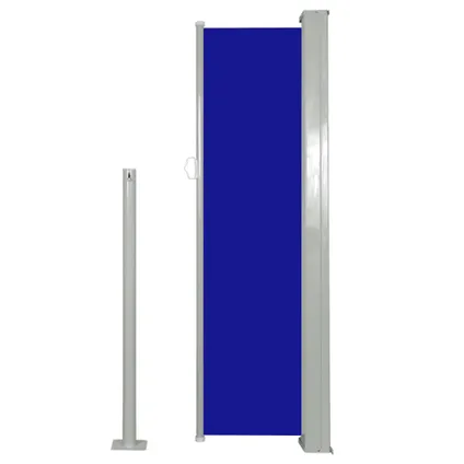 VidaXL windscherm uittrekbaar 120x300cm grijs + blauw 2