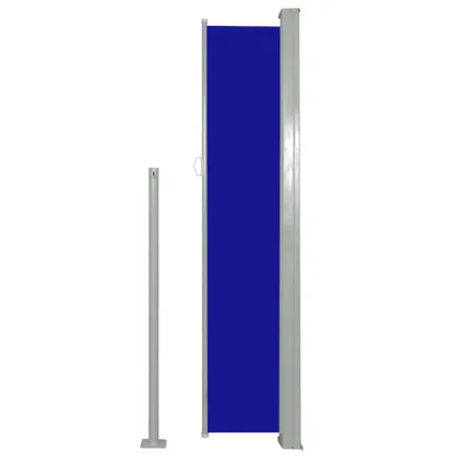 VidaXL windscherm uittrekbaar 160x500cm grijs + blauw 3