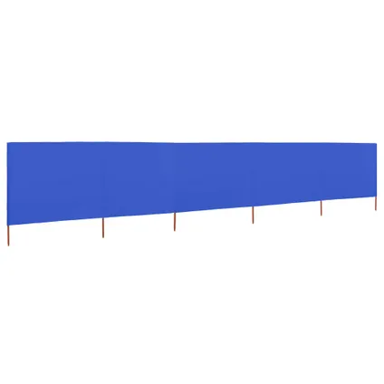 vidaXL Paravent 5 panneaux Tissu 600 x 120 cm Bleu azuré 3