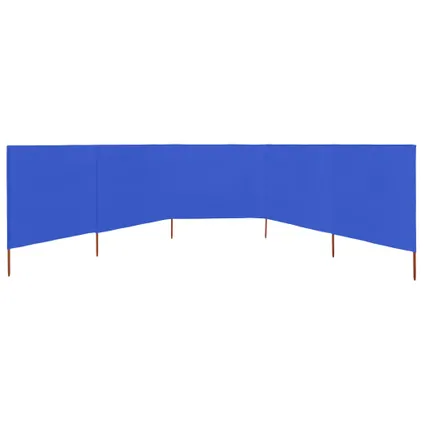 vidaXL Paravent 5 panneaux Tissu 600 x 120 cm Bleu azuré 4