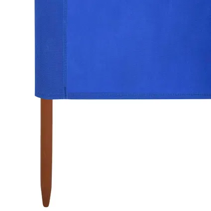 vidaXL Paravent 5 panneaux Tissu 600 x 120 cm Bleu azuré 6