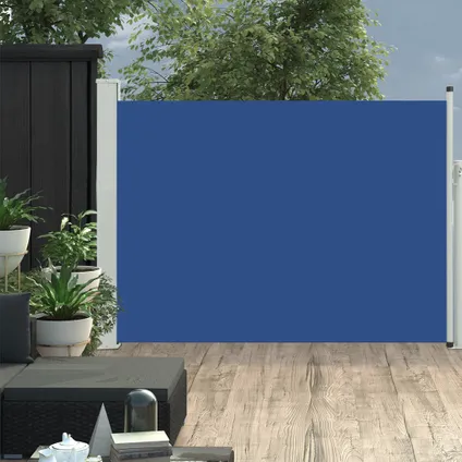 VidaXL tuinscherm uittrekbaar 100x500cm blauw