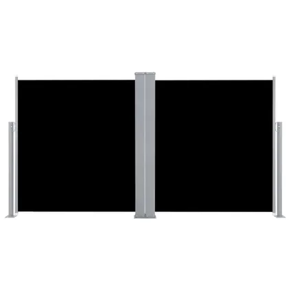 VidaXL windscherm uittrekbaar 100x (0 - 600) cm zwart 5