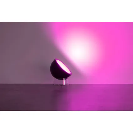 Lampe à poser Lutec Connect Globe LED noir lumière blanche et colorée 3