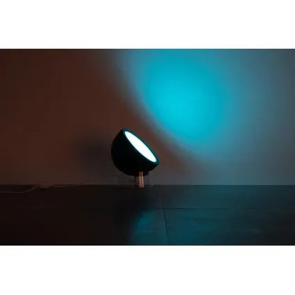 Lampe à poser Lutec Connect Globe LED noir lumière blanche et colorée 6