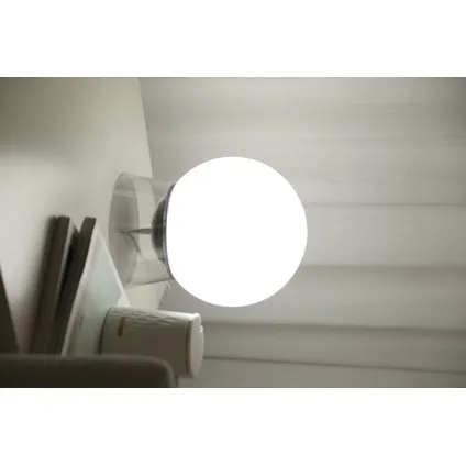 Lutec Connect tafellamp Globe zwart LED wit en gekleurd licht ⌀20cm 5