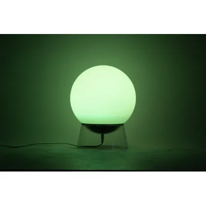 Lutec Connect tafellamp Globe zwart LED wit en gekleurd licht ⌀20cm 9