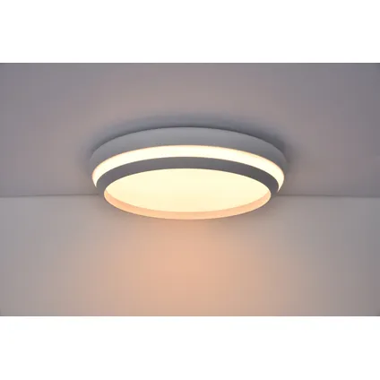Lutec Connect slimme plafondlamp Cepa wit Ø35cm 24W 8