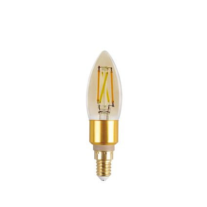 Ampoule LED intelligente Lutec Connect Filament Ø3,5cm E14 5,5W ambre