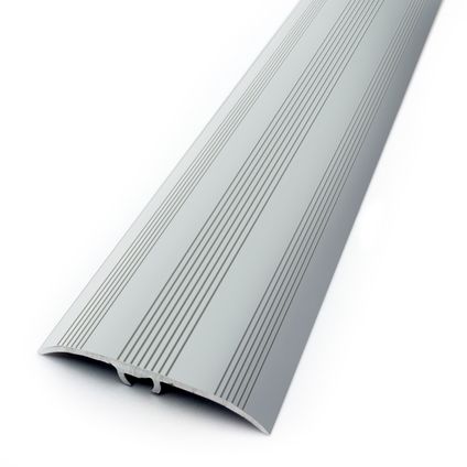 Dinafix overgangsprofiel meerdere niveaus geribbeld aluminium naturel 41/270cm