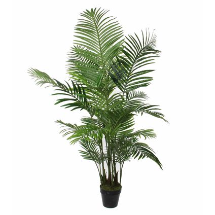 Mica Decorations grote Palm kunstplant - groen - H130 x D125 cm