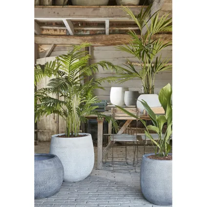 Mica Decorations grote Palm kunstplant - groen - H130 x D125 cm 6