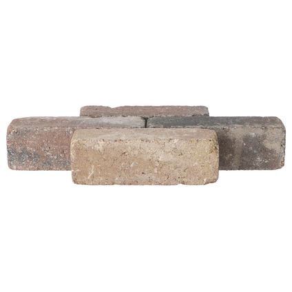 Decor trommelsteen dikformaat bont 20x6,5x6,5cm