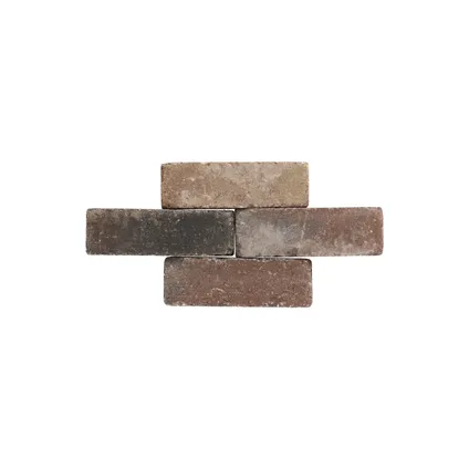 Decor trommelsteen dikformaat bont 20x6,5x6,5cm 2