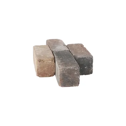 Decor trommelsteen dikformaat bont 20x6,5x6,5cm 5