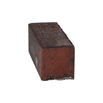 Decor betonsteen dikformaat rood zwart 21x7x7cm 5