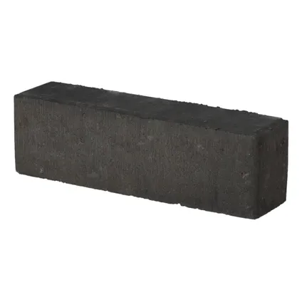 Decor betonsteen waalformaat facet rood-zwart 20x5x6cm 12
