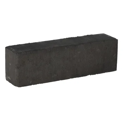 Decor betonsteen waalformaat facet rood-zwart 20x5x6cm 16