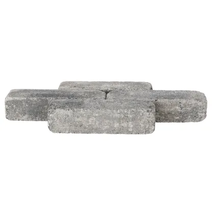 Decor trommelsteen waalformaat grijs-zwart 20x5x7cm  3
