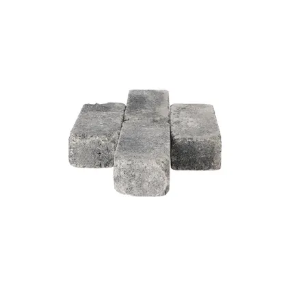 Decor trommelsteen waalformaat grijs-zwart 20x5x7cm  6