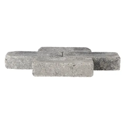 Decor trommelsteen waalformaat grijs-zwart 20x5x7cm  7