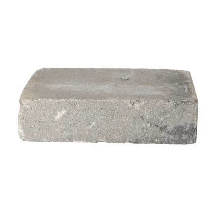 Decor trommelsteen grijs-zwart 28x21x7cm 7