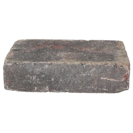 Decor trommelsteen rood-zwart 28x14x7cm