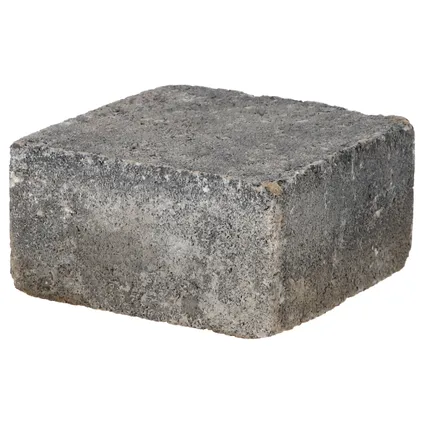 Decor trommelsteen grijs-zwart 14x14x7cm 3