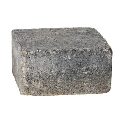 Decor trommelsteen grijs-zwart 14x14x7cm 4
